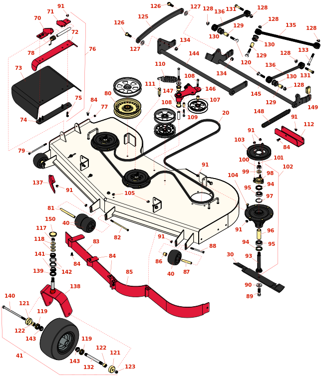 Toro Z Master Professional 5000 60in Side Discharge Deck