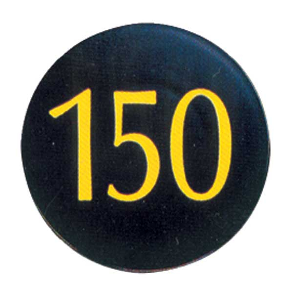 150 yardage marker - 4" - black