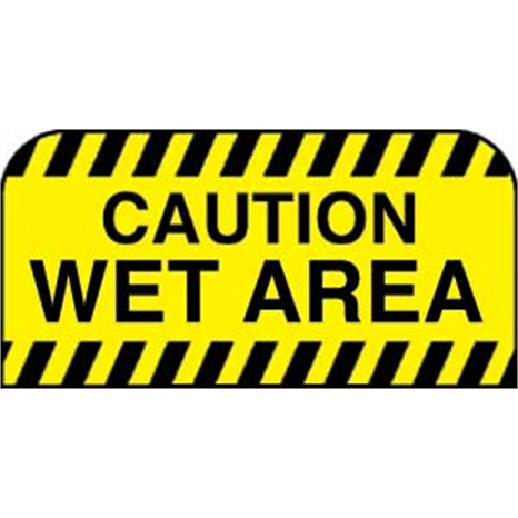 Sign - caution wet area