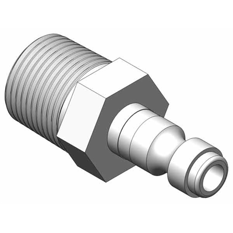 Plug - coupler 3/8 nptm