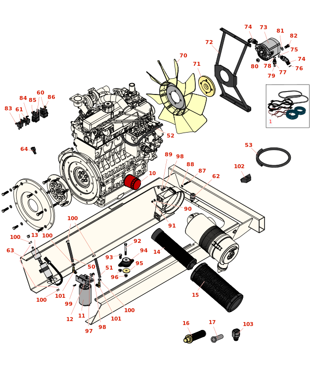 Toro Groundsmaster 4010-D Engine