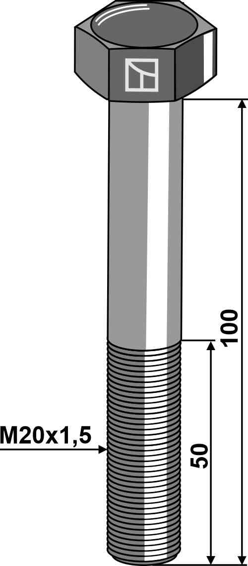 Bolt m20 u. møtrik 2010096010