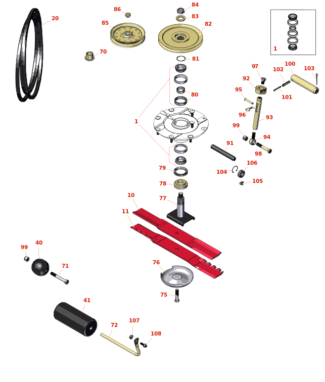 Toro Groundsmaster 3320 Deck Parts