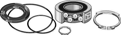 Deep groove ball bearings Set fitting for Kverneland KK010572