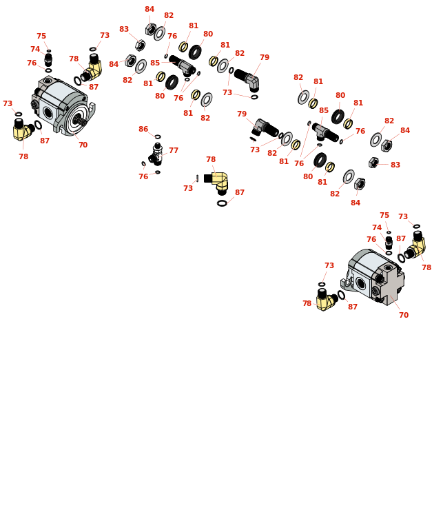 Toro Reelmaster 3575-D 2 & 3 Reel Motors & Hydrualics