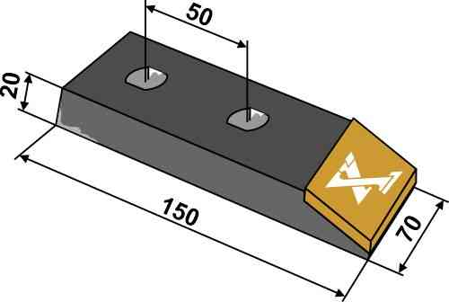 Point - Hard metal fitting for Quivogne SOC00041