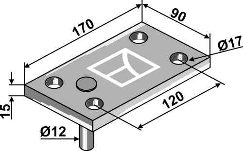 Ledger plate with pin