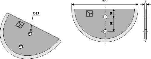 Food mixer knives fitting for Unimix 800 7270