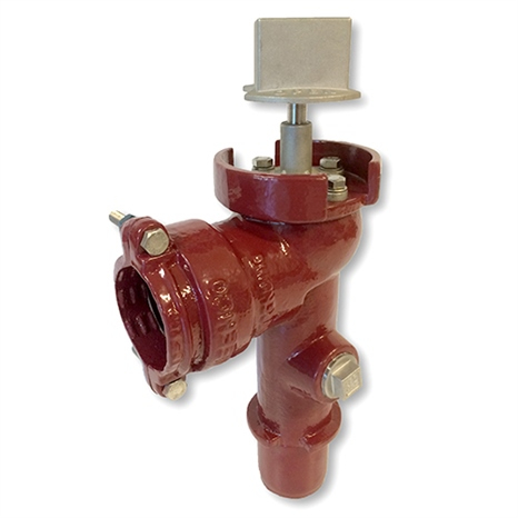 Leemco angle valve - 2 x 12 lateral