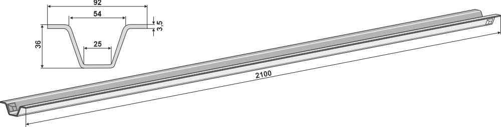 Kettinggeleider passend voor Heywang 70MT1053-K070MT1053