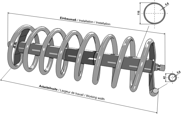 Spiral rollers left model