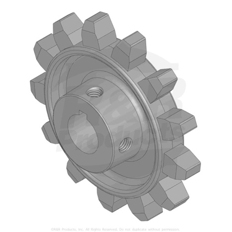 SPROCKET - 4 CAST -1IN BORE (NARROW