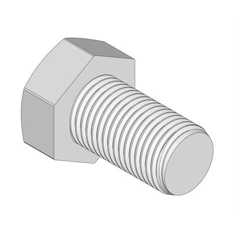 Bolt - hex hd 1/2-20 x 7/8