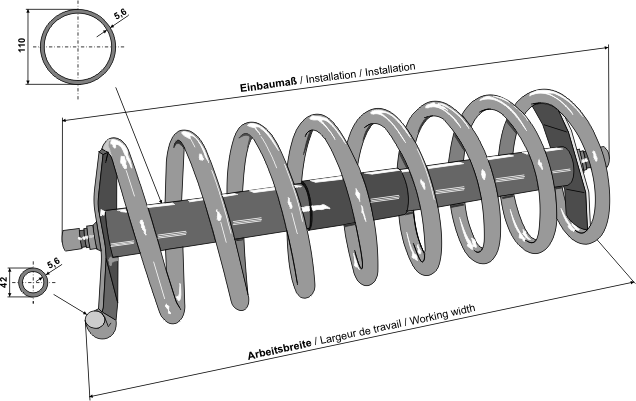 Spiral rollers right model