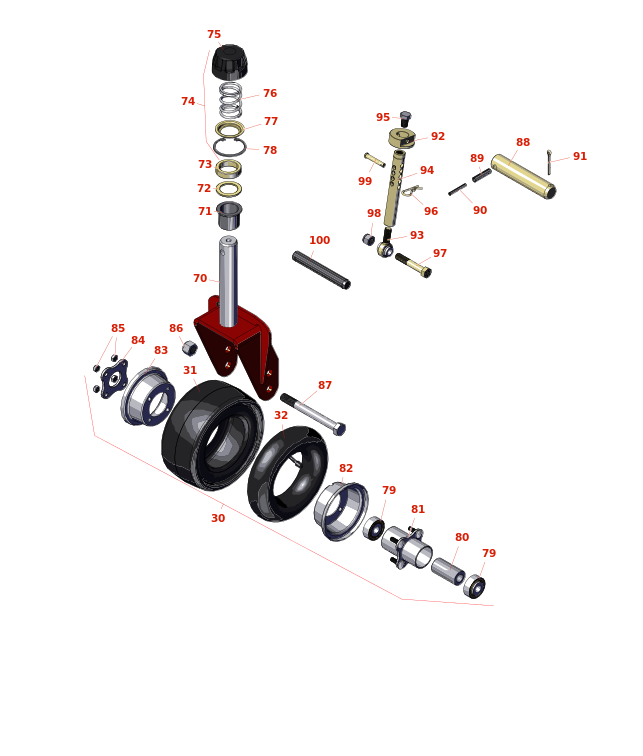 Toro Groundsmaster 3280-D Caster Wheels