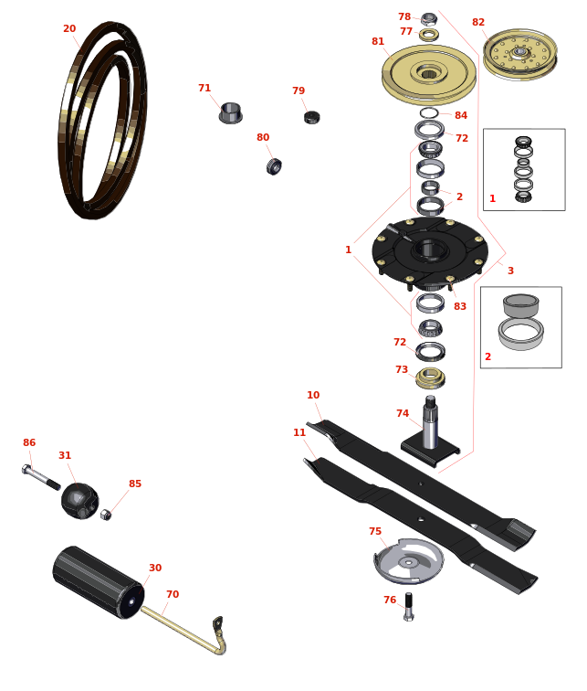 Toro Groundsmaster 3320 Deck Parts