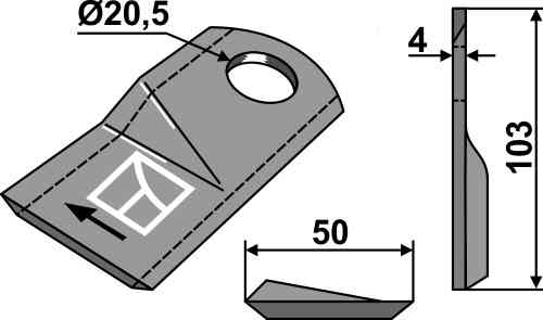 Rotary mower blade