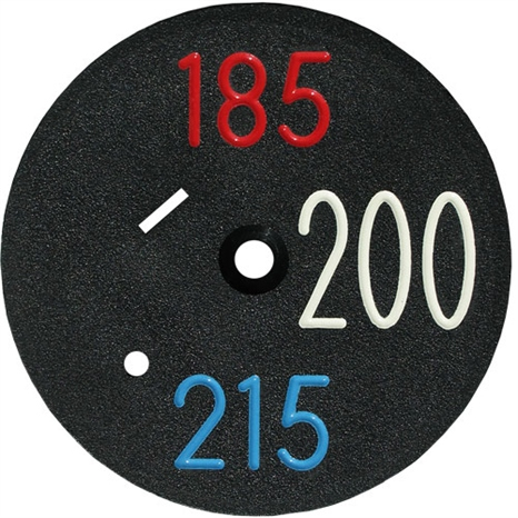 Sprinkler cap yardage marker - 3 numbers