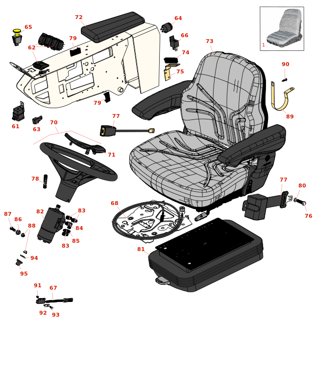 Toro Groundsmaster 4000-D Seat and Controls