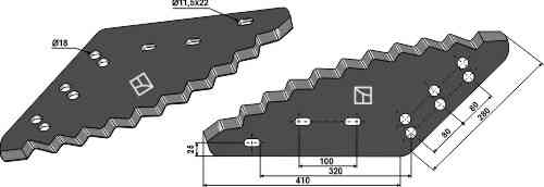 Food mixer knives - hard metal faced