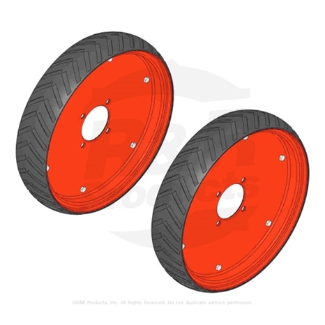 Wheel assy - 4x20 (2 ea) 20 o.d.