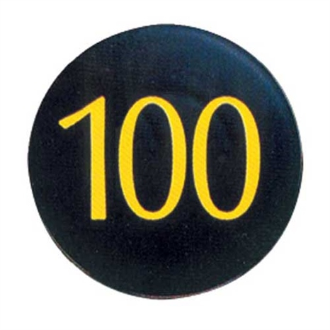 100 yardage marker - 4" - black