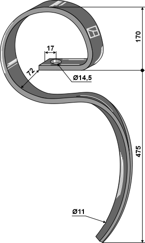 Harrow tine