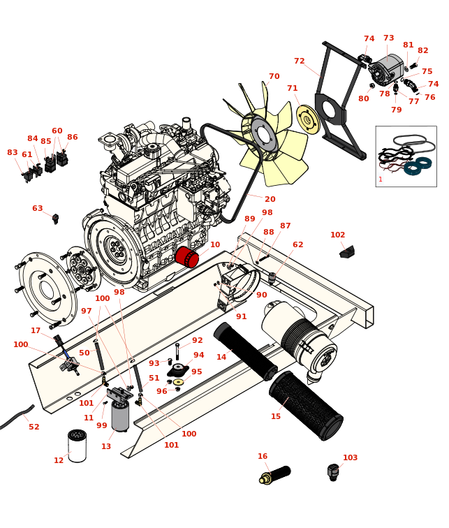 Toro Groundsmaster 4010-D Engine