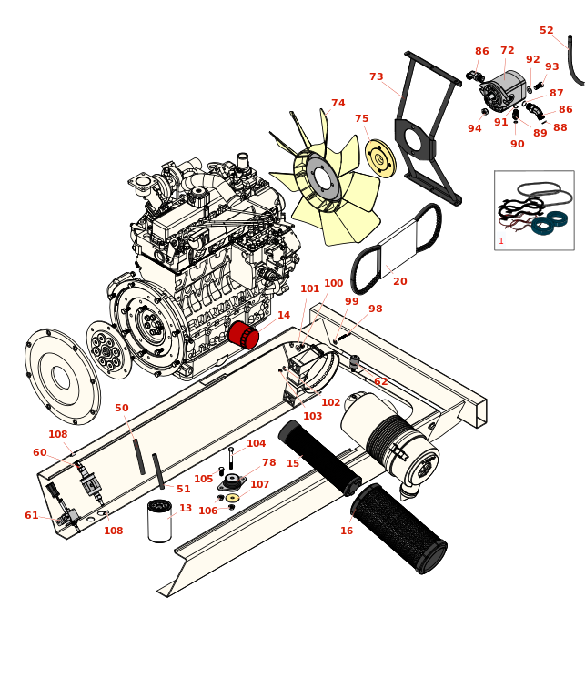 Toro Groundsmaster 4000-D Engine