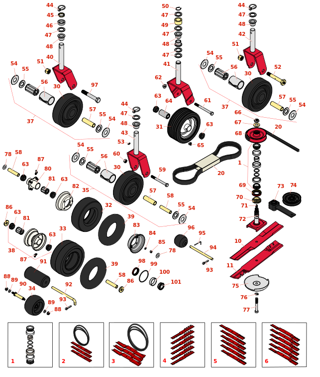 Toro Groundsmaster 217-D Rotary Deck