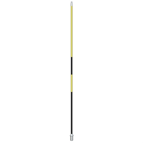 Flagsticks with bottom and center stripes 1/2" x 7' - set/9 yellow with black