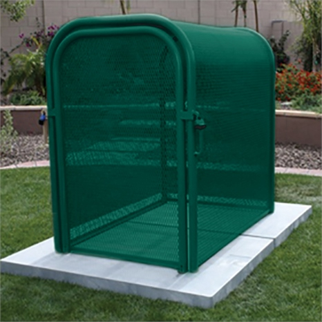 Hinged w/gate enclosure - 38x60x47 green