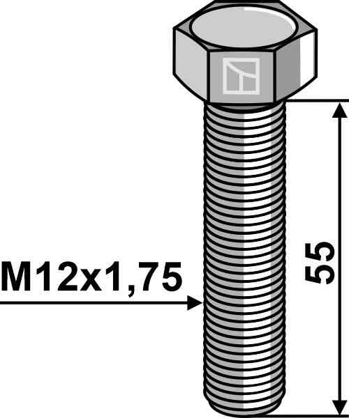 Zeskantmoer M12 zonder moer