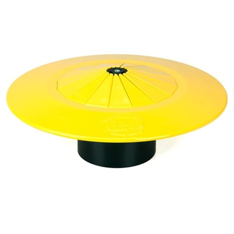 Pyramid yardage marker - solid yellow