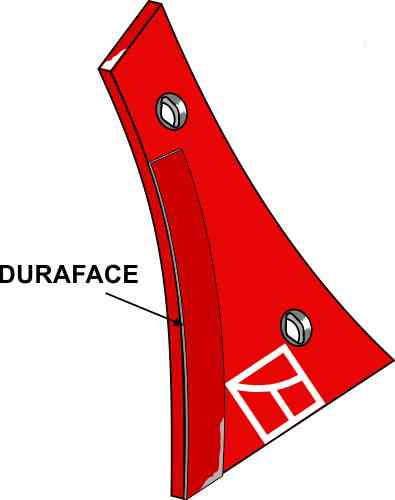 Inzetstuk DURAFACE - links passend voor Kverneland KK073251