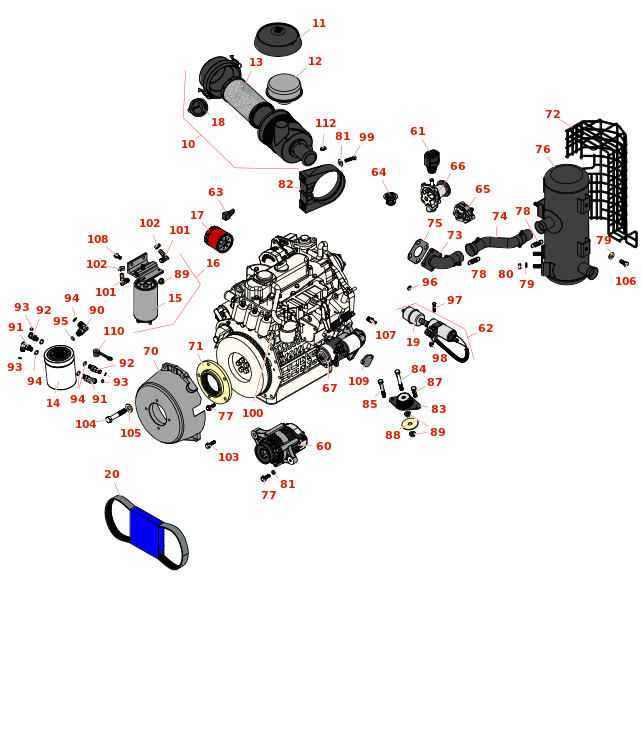 Toro Greensmaster TriFlex 3420 Engine & Exhaust