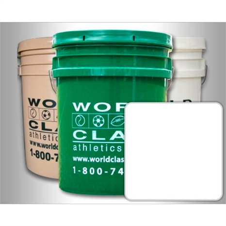 World class removable artifical turf paint - white - 5 gal.