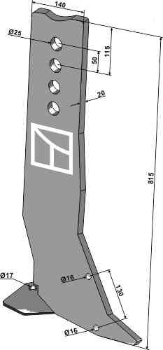 Subsoiling shank ?Solo Pro-Lift?