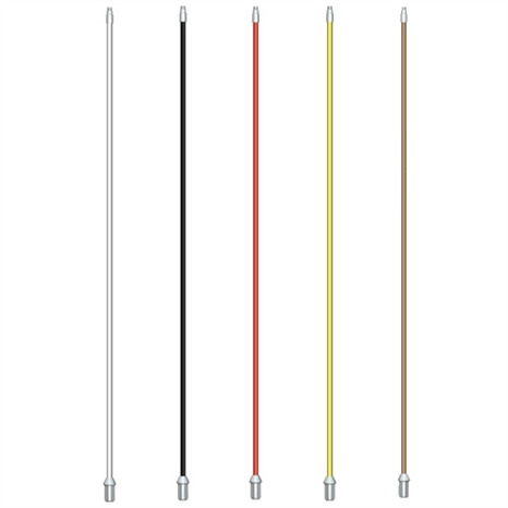 Solid color flagsticks - 1/2" x 7-1/2' set/9 woodgrain