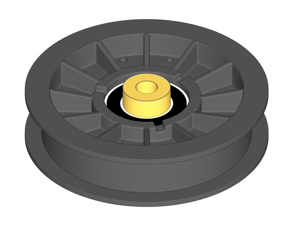 Pulley - idler - flat 3.5 in