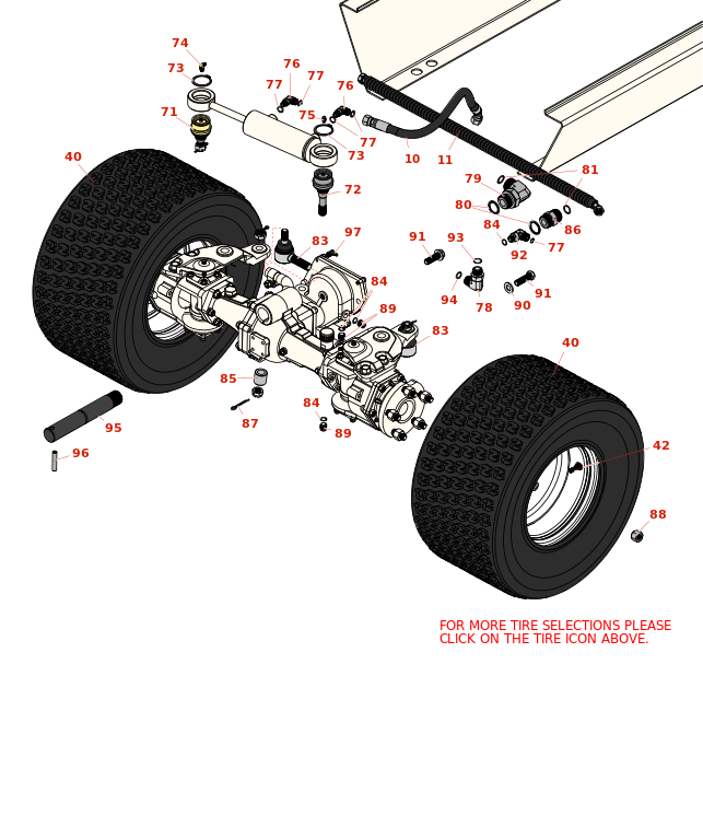 Toro Groundsmaster 4500-D Rear Axle