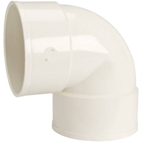 Bend - 4" pvc dwv 90 elbow