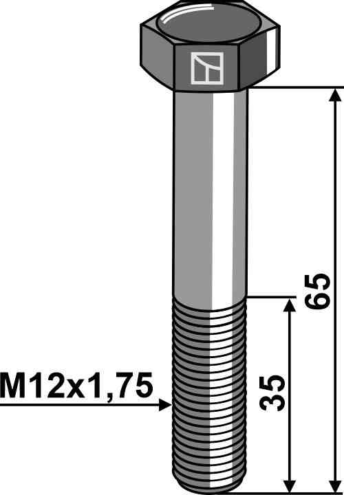 Hexagon bolt M12 without nut