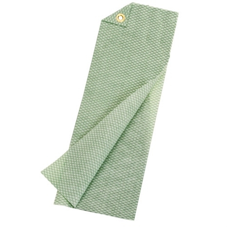 Disposable tee towels - green/white - box/200