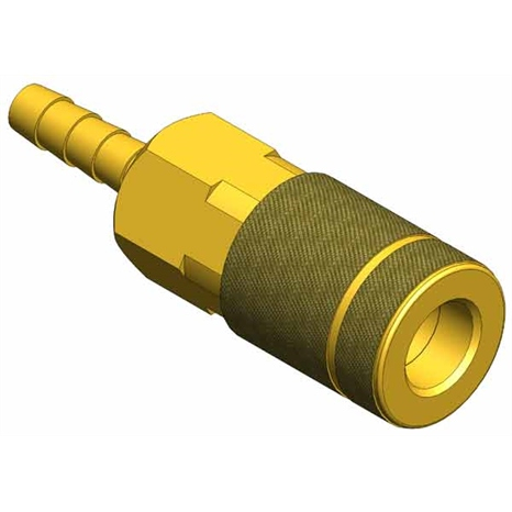 Coupler - brass 1/4 1/4 barb sv