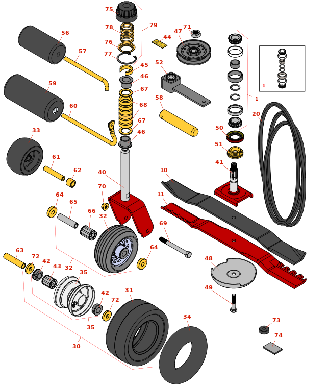 Toro Groundsmaster 225 72in Rotary Deck - Model 30553