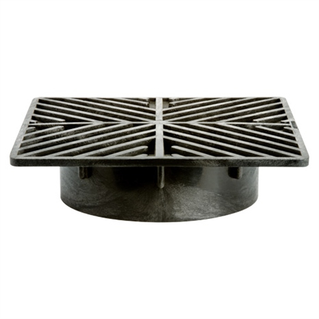 Square grate - 5" black