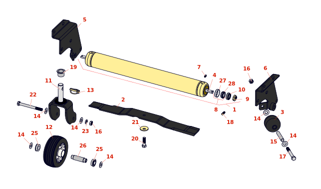 Jacobsen AR-522 Deck Parts