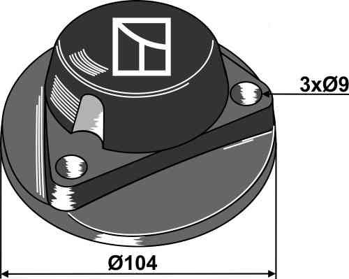 Cap piece of the bearing fitting for Kverneland 056156