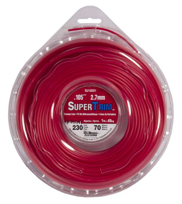 Trimmer line supertrim™ round red .105" / 2.7mm